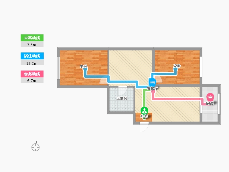 辽宁省-沈阳市-益格清水湾-77.00-户型库-动静线