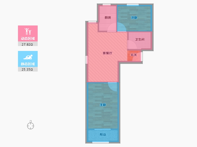 上海-上海市-工汇花苑-46.70-户型库-动静分区