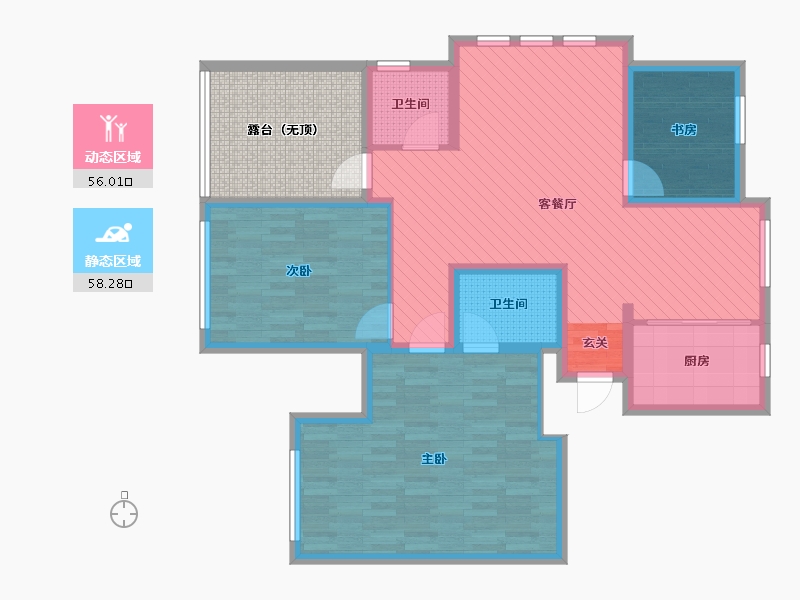 浙江省-嘉兴市-常和景苑-112.80-户型库-动静分区