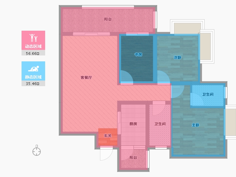 四川省-遂宁市-领峰国际-79.07-户型库-动静分区