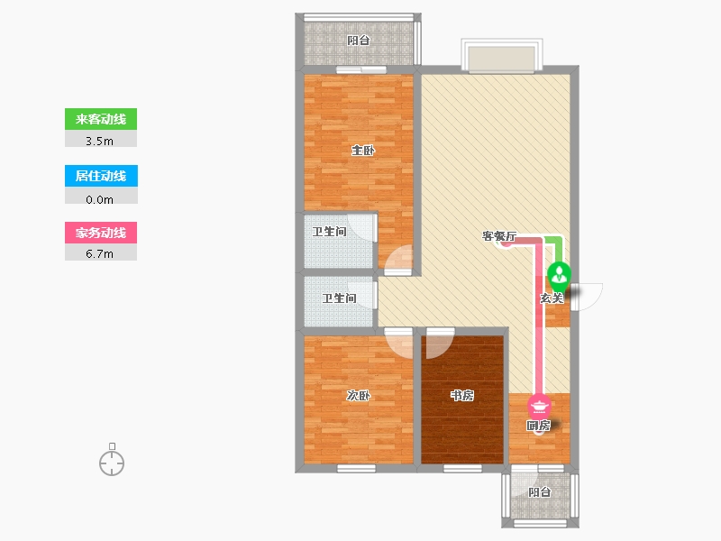 河北省-邢台市-友谊花苑-98.94-户型库-动静线