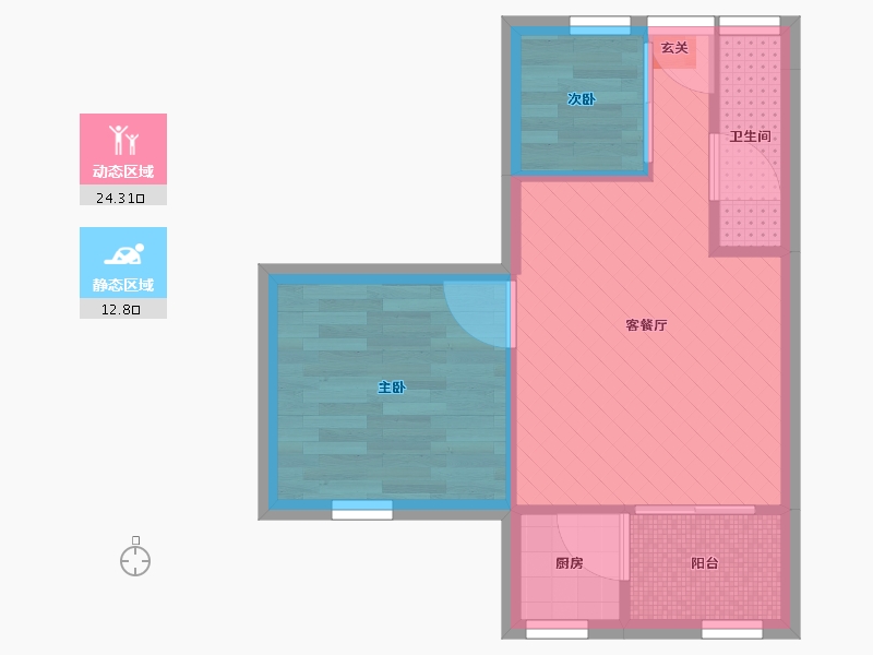 广东省-深圳市-先科花园-3栋-31.98-户型库-动静分区