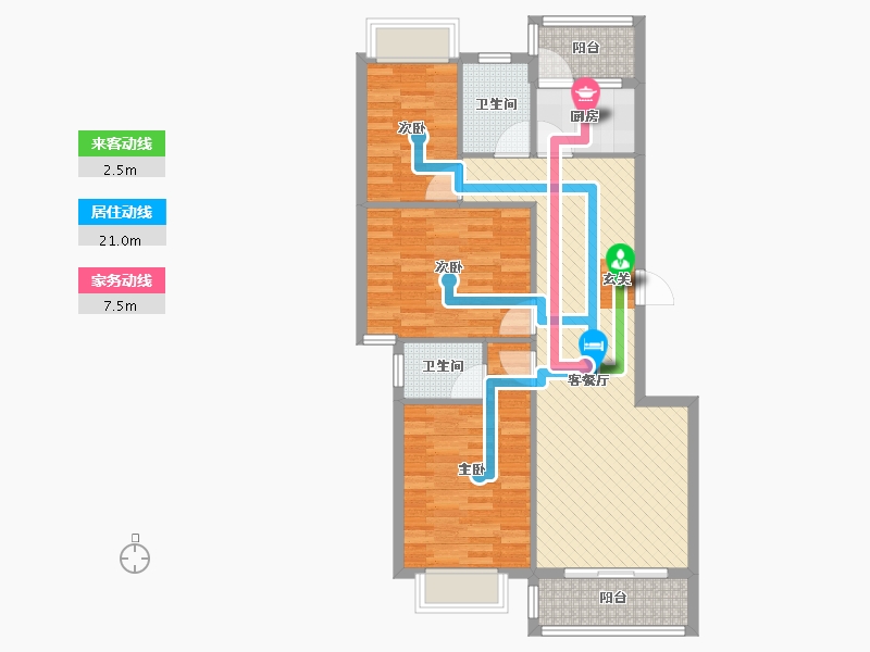 河南省-周口市-书香门第-83.11-户型库-动静线