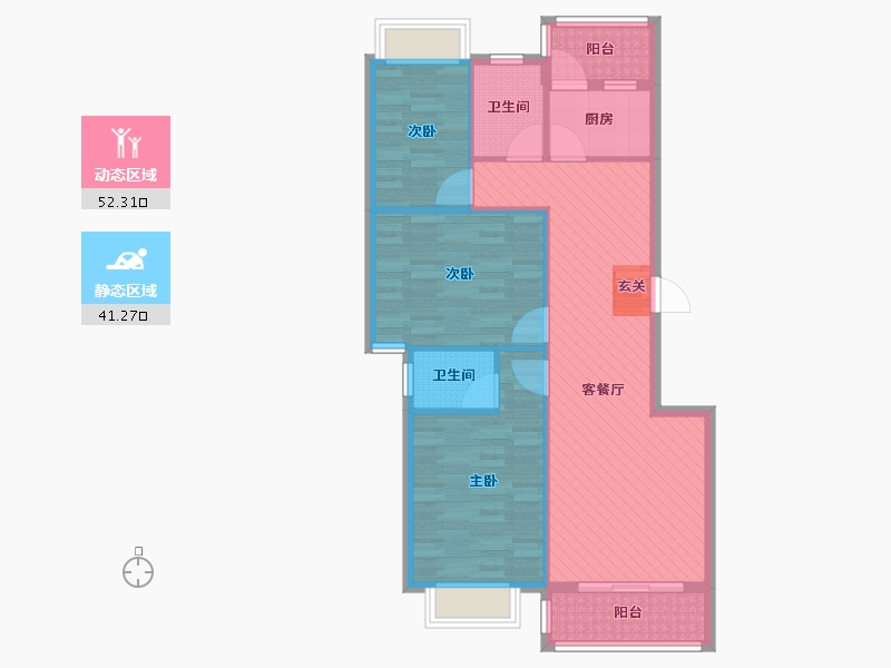 河南省-周口市-书香门第-83.11-户型库-动静分区