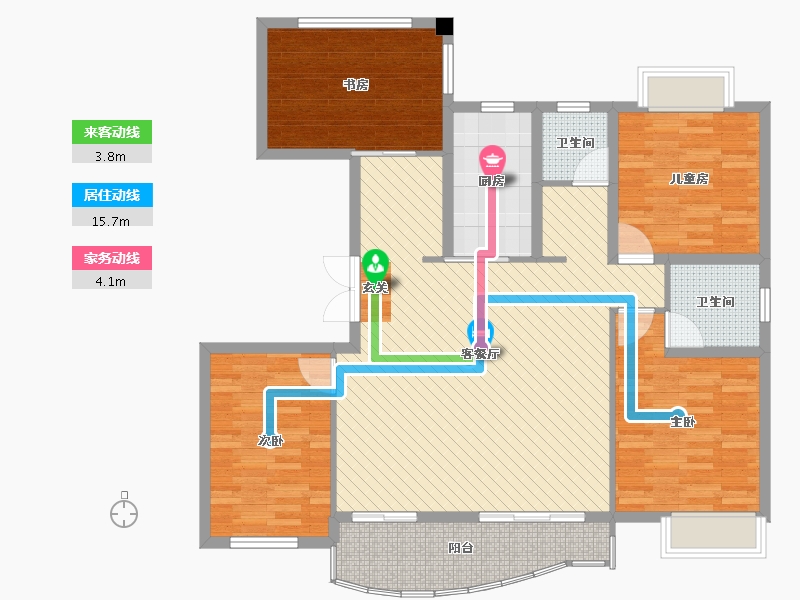 安徽省-安庆市-七里香溪-117.43-户型库-动静线