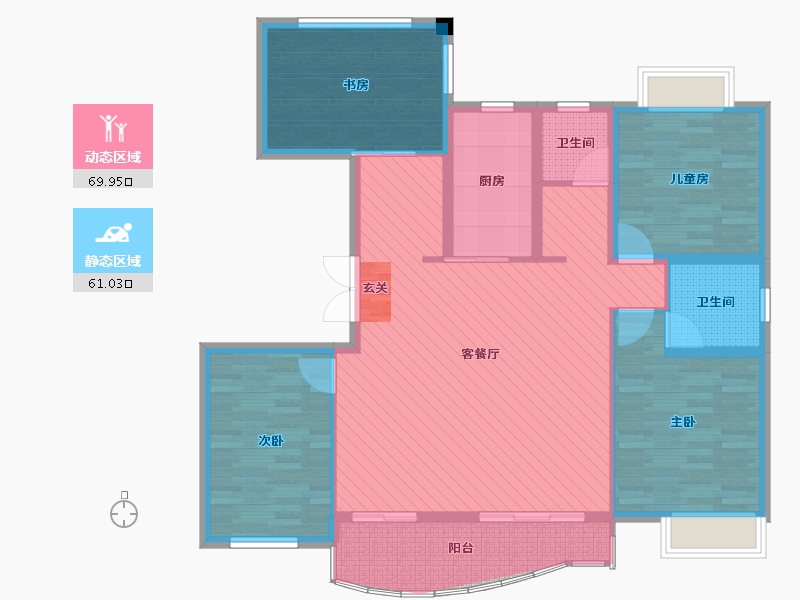 安徽省-安庆市-七里香溪-117.43-户型库-动静分区