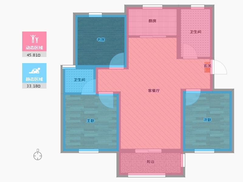 山东省-烟台市-天悦府-68.00-户型库-动静分区