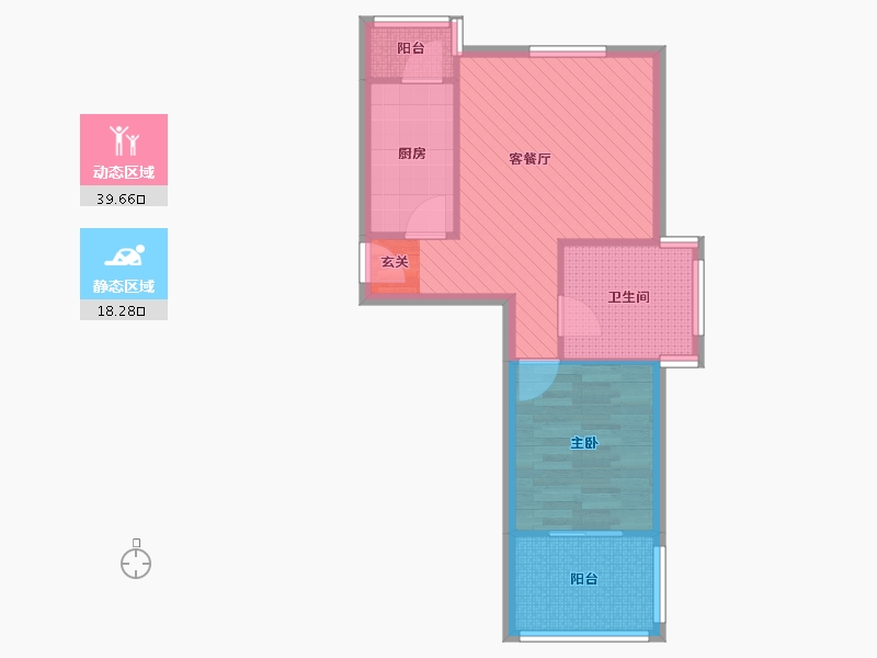 北京-北京市-名佳花园三区-11号楼-51.13-户型库-动静分区