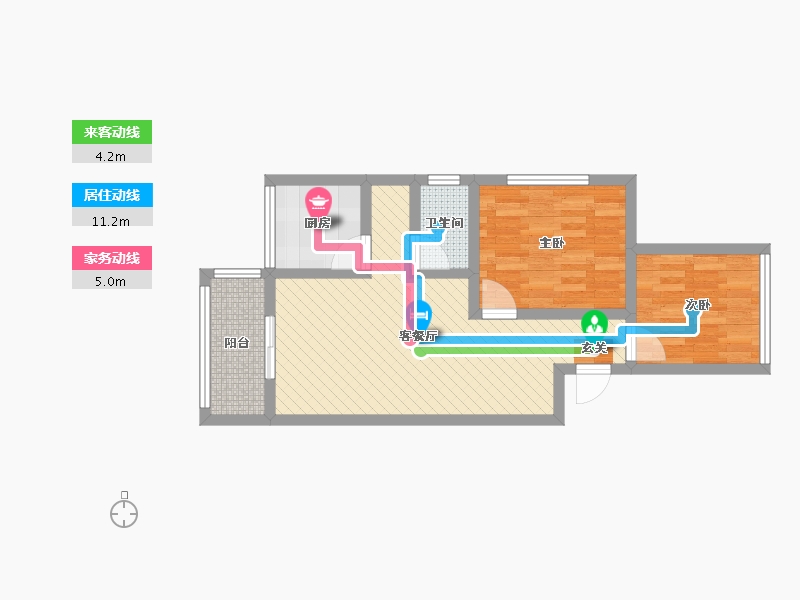 四川省-成都市-金鹏街176号-55.85-户型库-动静线