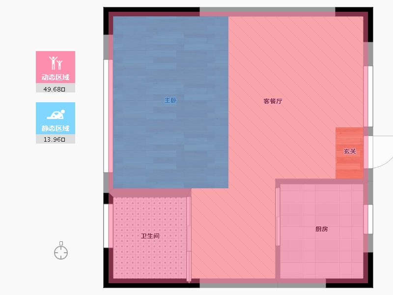 海南省-三亚市-水三千-45.01-户型库-动静分区