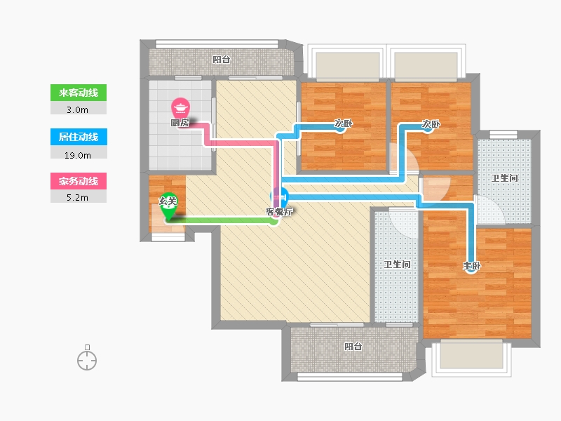 广东省-深圳市-宝瑞轩-73.37-户型库-动静线