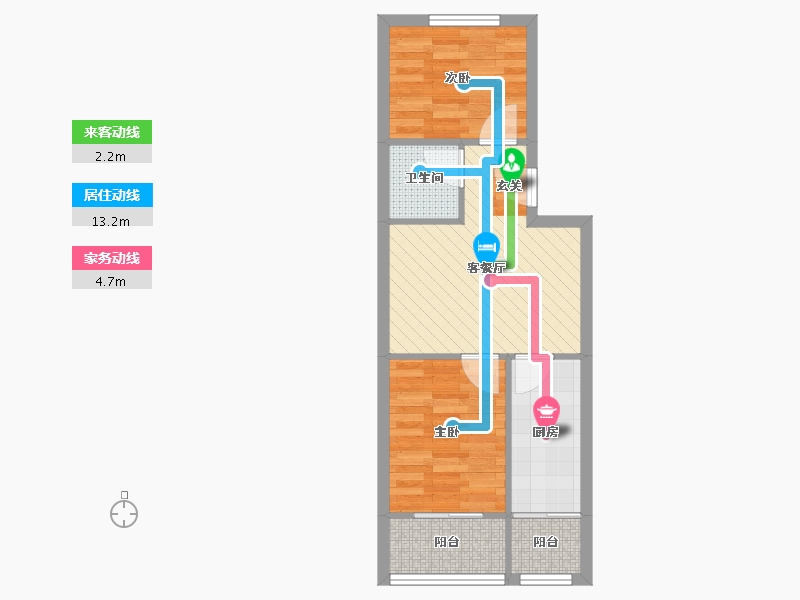 北京-北京市-三合南里-45.53-户型库-动静线