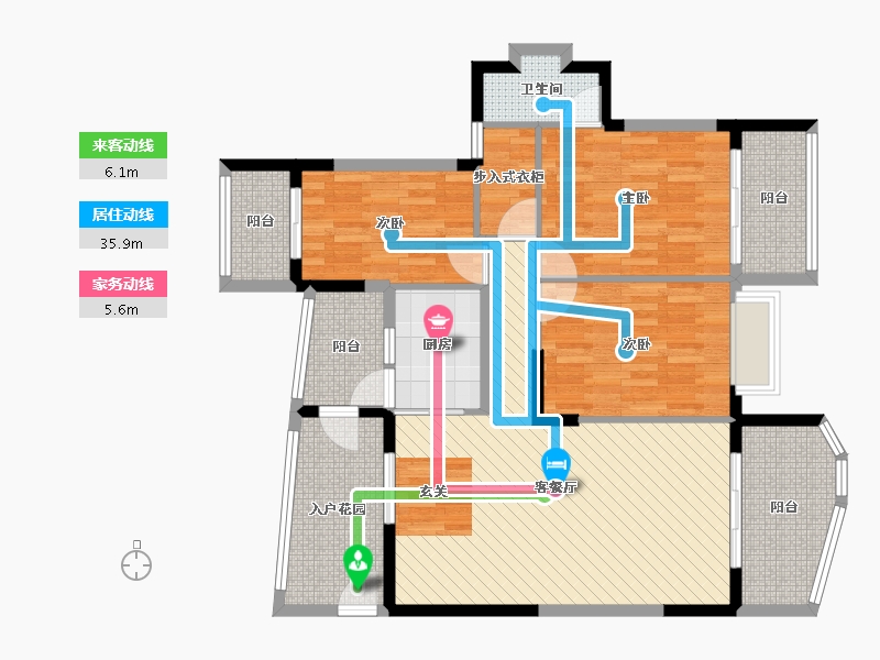 广东省-东莞市-大坪公寓-106.54-户型库-动静线