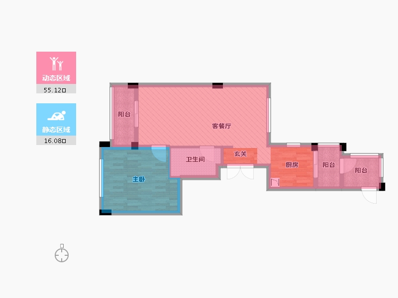 浙江省-杭州市-中企艮山府-62.02-户型库-动静分区