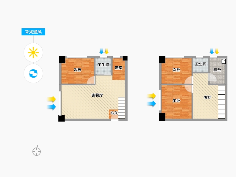 河北省-沧州市-天驰国际-84.71-户型库-采光通风