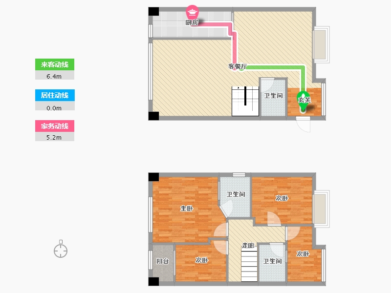 福建省-厦门市-龙湖春江郦城-124.77-户型库-动静线