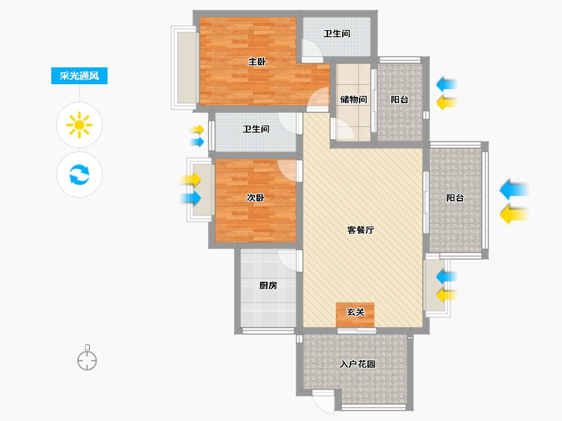 贵州省-安顺市-东紫门-103.22-户型库-采光通风