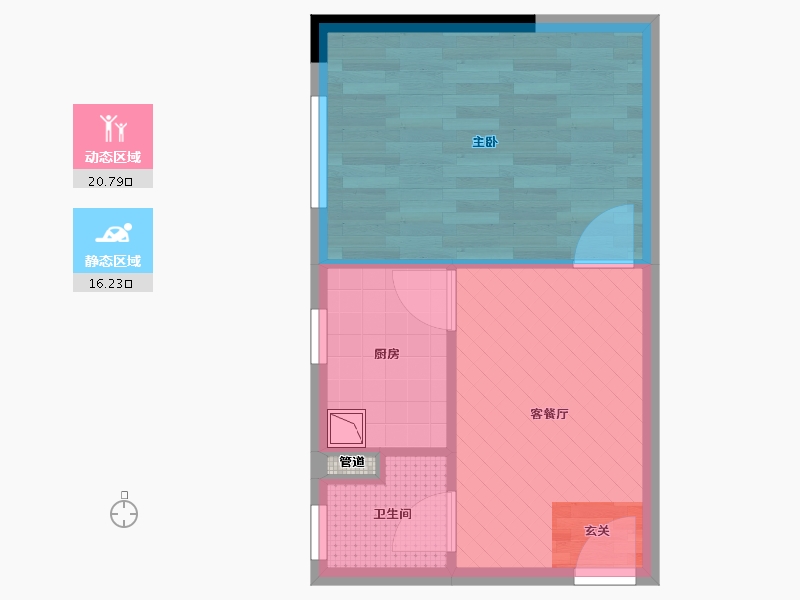 广东省-广州市-天马河公馆二期水岸峯境-33.01-户型库-动静分区