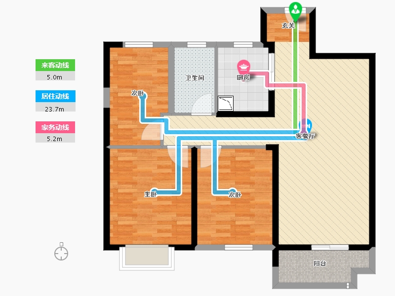 福建省-泉州市-世茂御龙湾-89.00-户型库-动静线