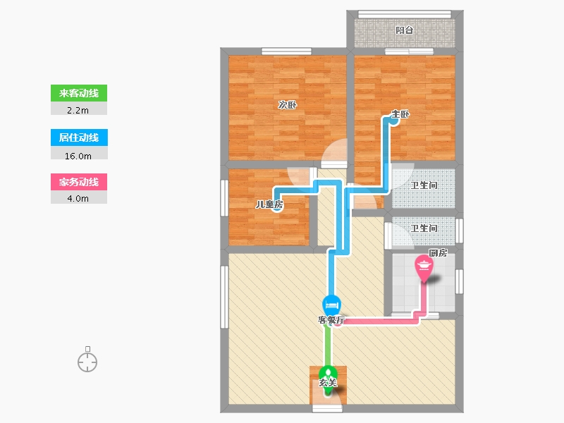 广东省-深圳市-东景花园-77.85-户型库-动静线