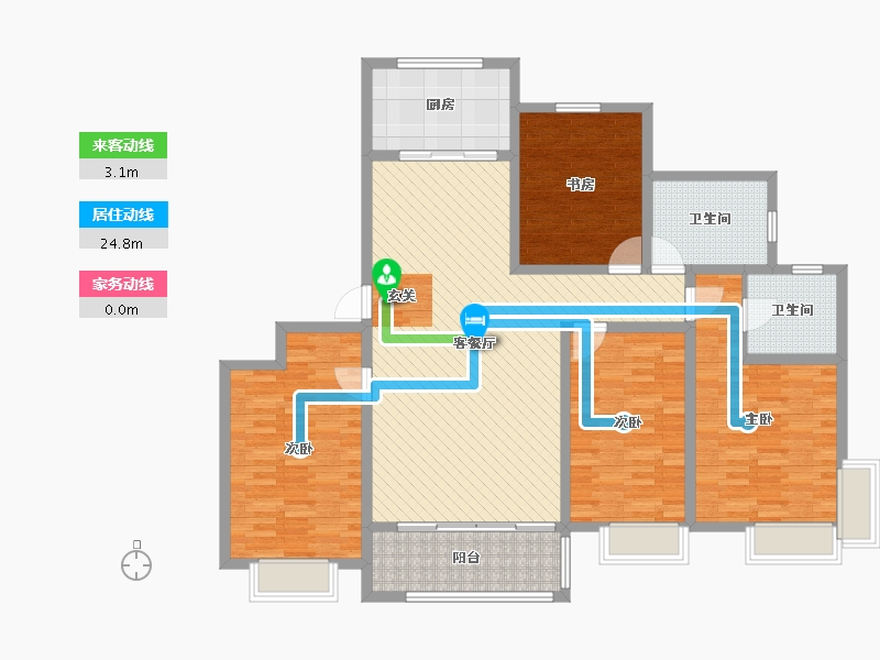 山东省-威海市-蓝星万象城-134.58-户型库-动静线