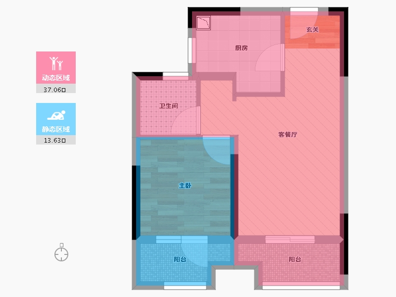 上海-上海市-当代万国府-43.23-户型库-动静分区