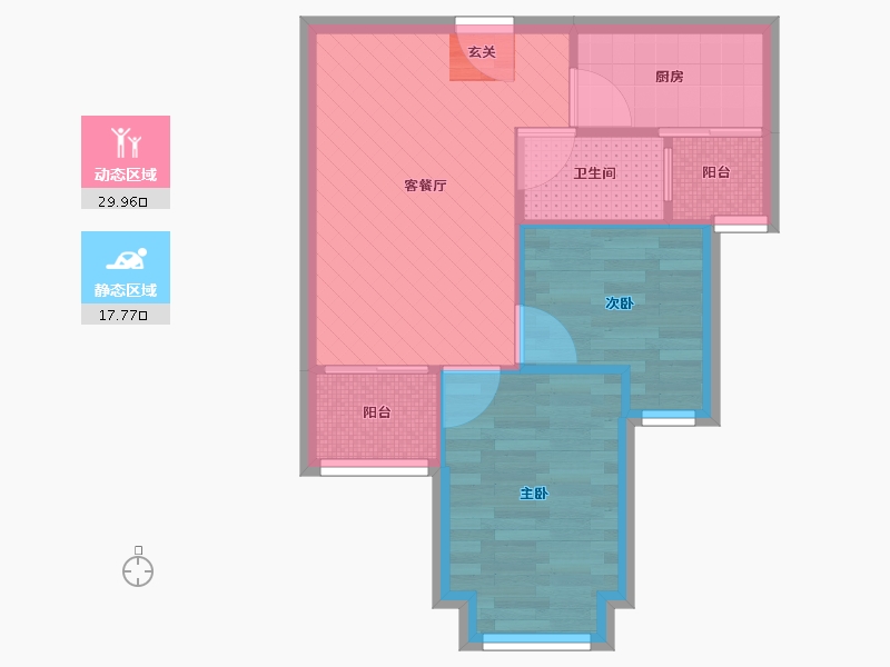 广东省-深圳市-京基御景华城-2栋-41.70-户型库-动静分区