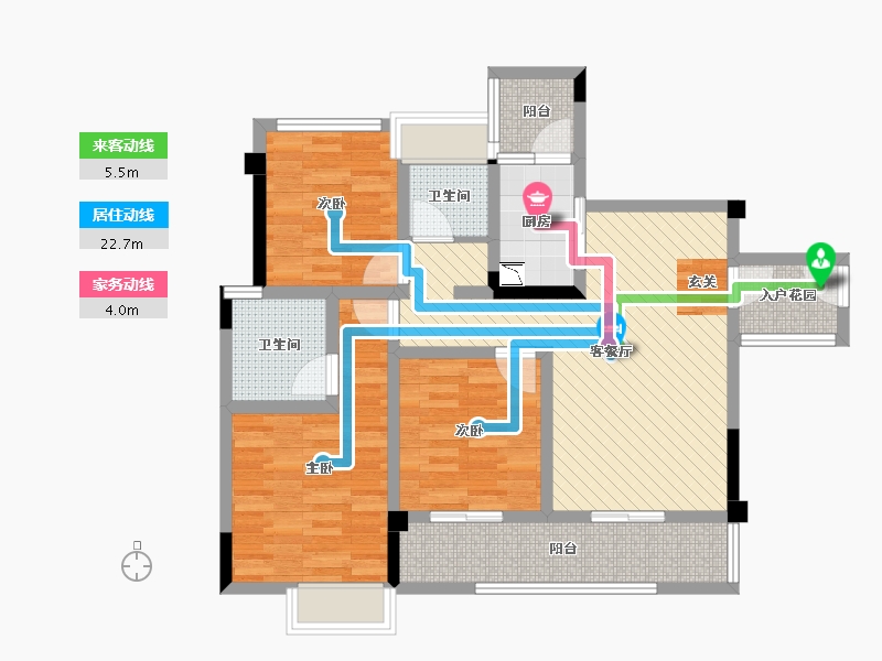 四川省-内江市-西城郡二期-84.13-户型库-动静线