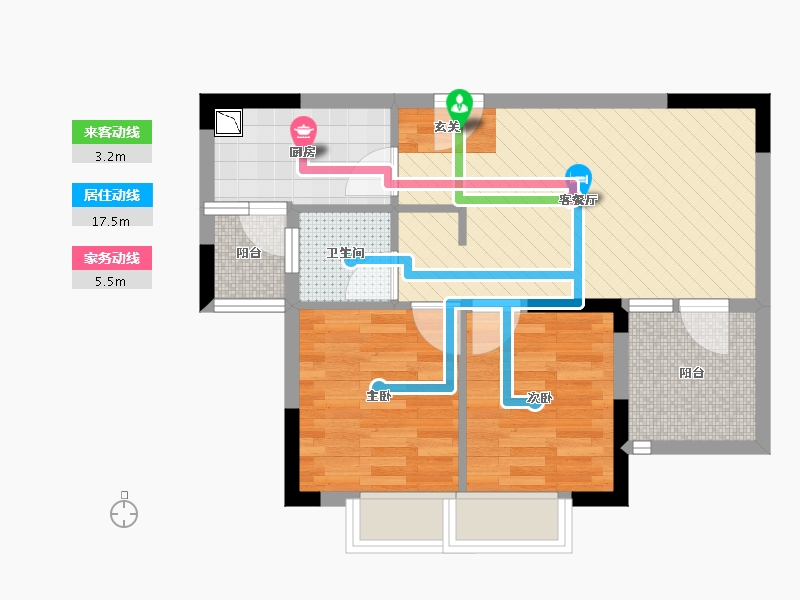 湖北省-武汉市-新城璟汇-53.24-户型库-动静线