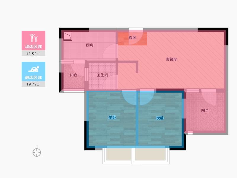 湖北省-武汉市-新城璟汇-53.24-户型库-动静分区