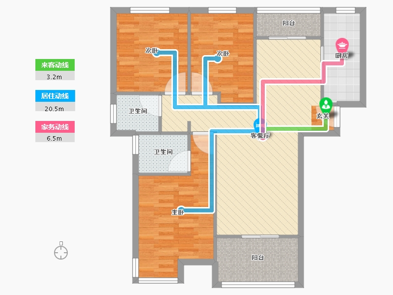 安徽省-合肥市-临湖苑-81.76-户型库-动静线