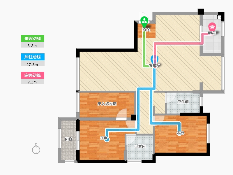 福建省-福州市-皇庭首占一号-110.27-户型库-动静线