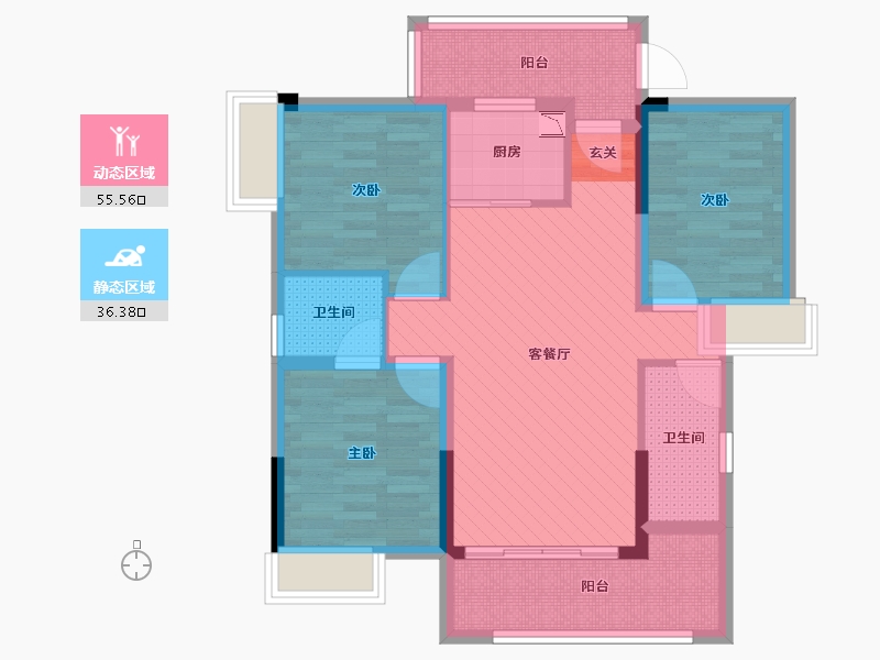 广东省-云浮市-广兴新城-79.58-户型库-动静分区