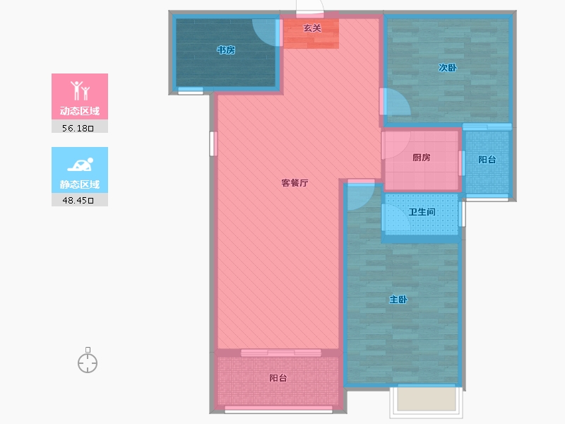 河南省-商丘市-鸿山美景小区-92.00-户型库-动静分区