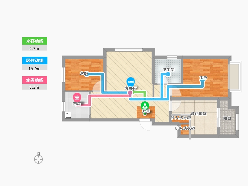 河北省-衡水市-领袖城二期-65.86-户型库-动静线