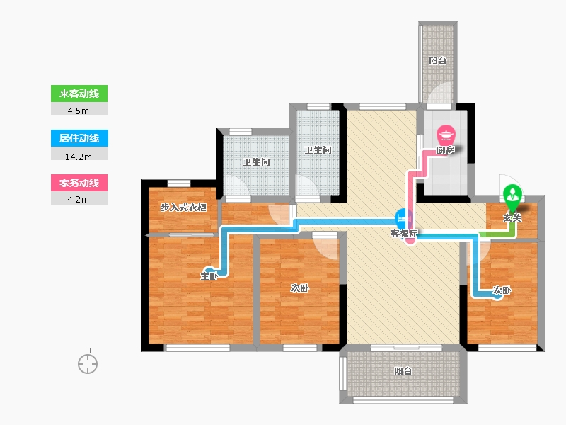 四川省-绵阳市-中央大道-94.52-户型库-动静线