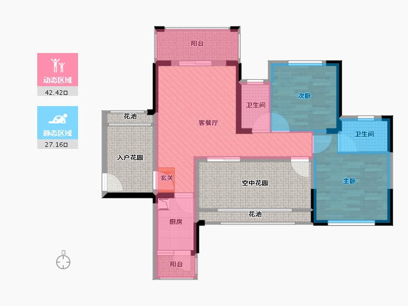 广东省-惠州市-凯南莱弗城-81.94-户型库-动静分区