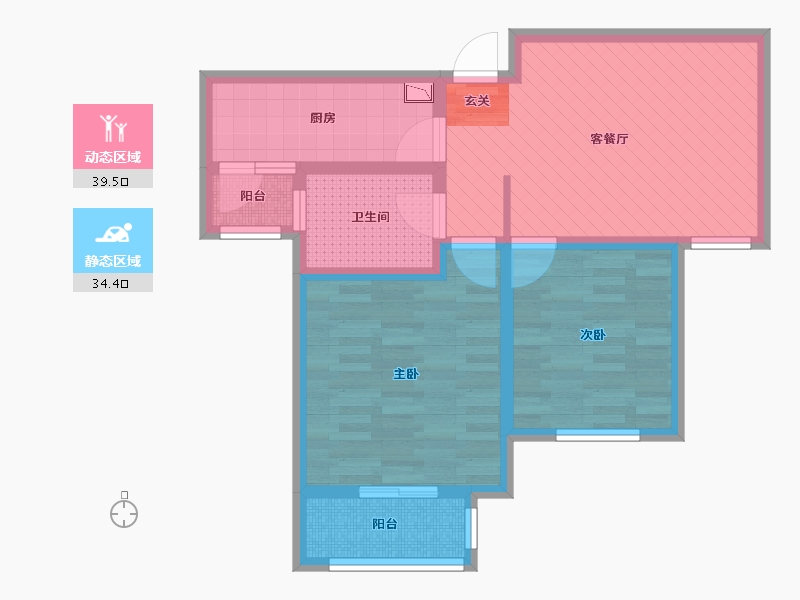 天津-天津市-海川园-63.42-户型库-动静分区