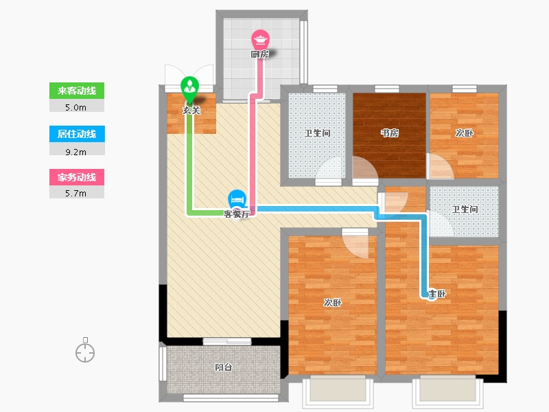 江西省-九江市-丽景湾-96.08-户型库-动静线