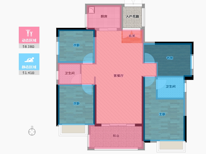 江西省-赣州市-正源时代-99.87-户型库-动静分区