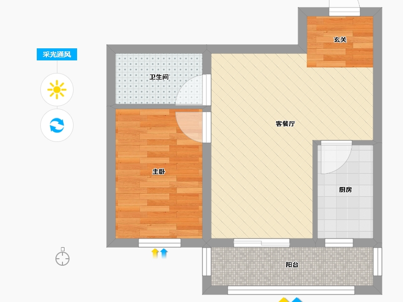 黑龙江省-哈尔滨市-永安城-41.40-户型库-采光通风