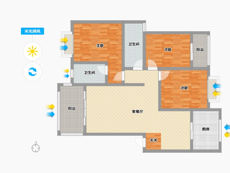 四川省-南充市-安汉大道-118.24-户型库-采光通风