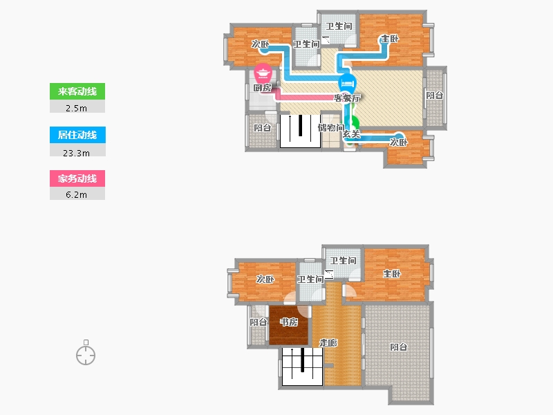 云南省-昆明市-枫林盛景-214.42-户型库-动静线