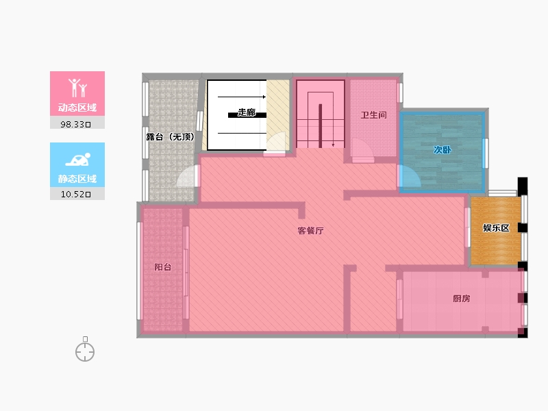 贵州省-黔东南苗族侗族自治州-金泉国际新城-118.53-户型库-动静分区