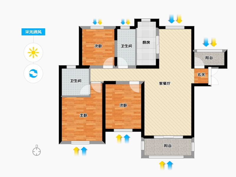 福建省-莆田市-香港财富学府-100.00-户型库-采光通风