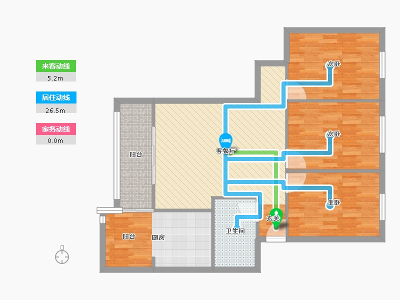 四川省-成都市-同心苑-82.94-户型库-动静线