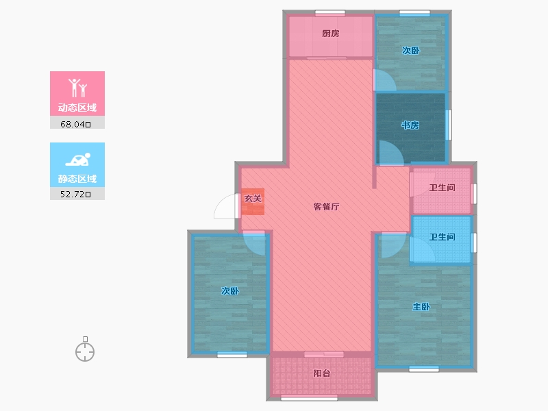 山东省-临沂市-华泉尚城-108.00-户型库-动静分区