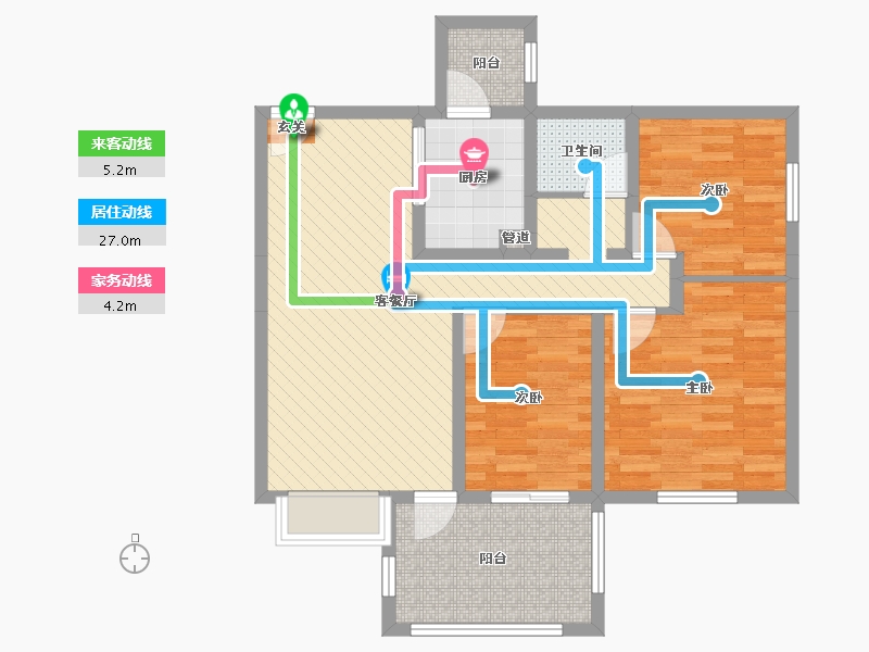 四川省-成都市-堰山和畔4期-81.39-户型库-动静线