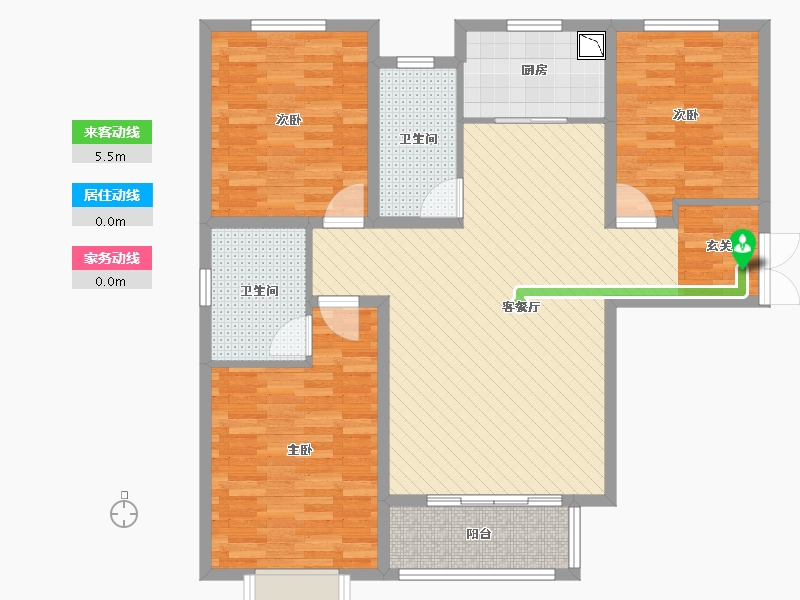 河北省-邯郸市-智慧城-106.00-户型库-动静线