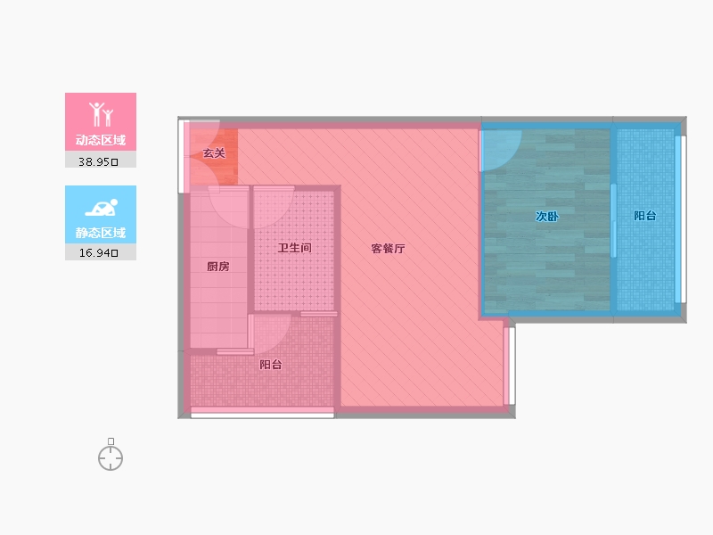 四川省-成都市-金强大学城-49.35-户型库-动静分区